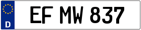 Trailer License Plate